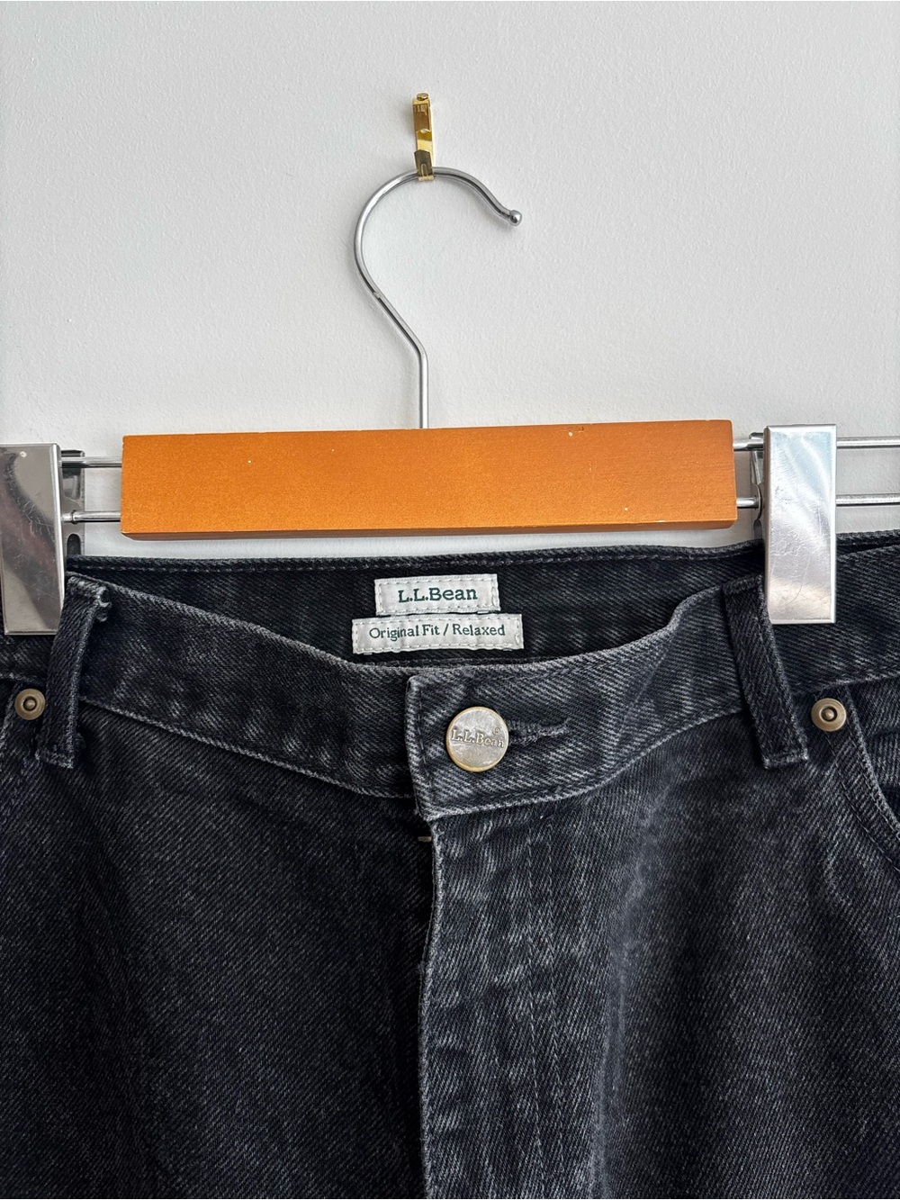 L.L. Bean Washed Black Original Fit/Relaxed Fit Jeans